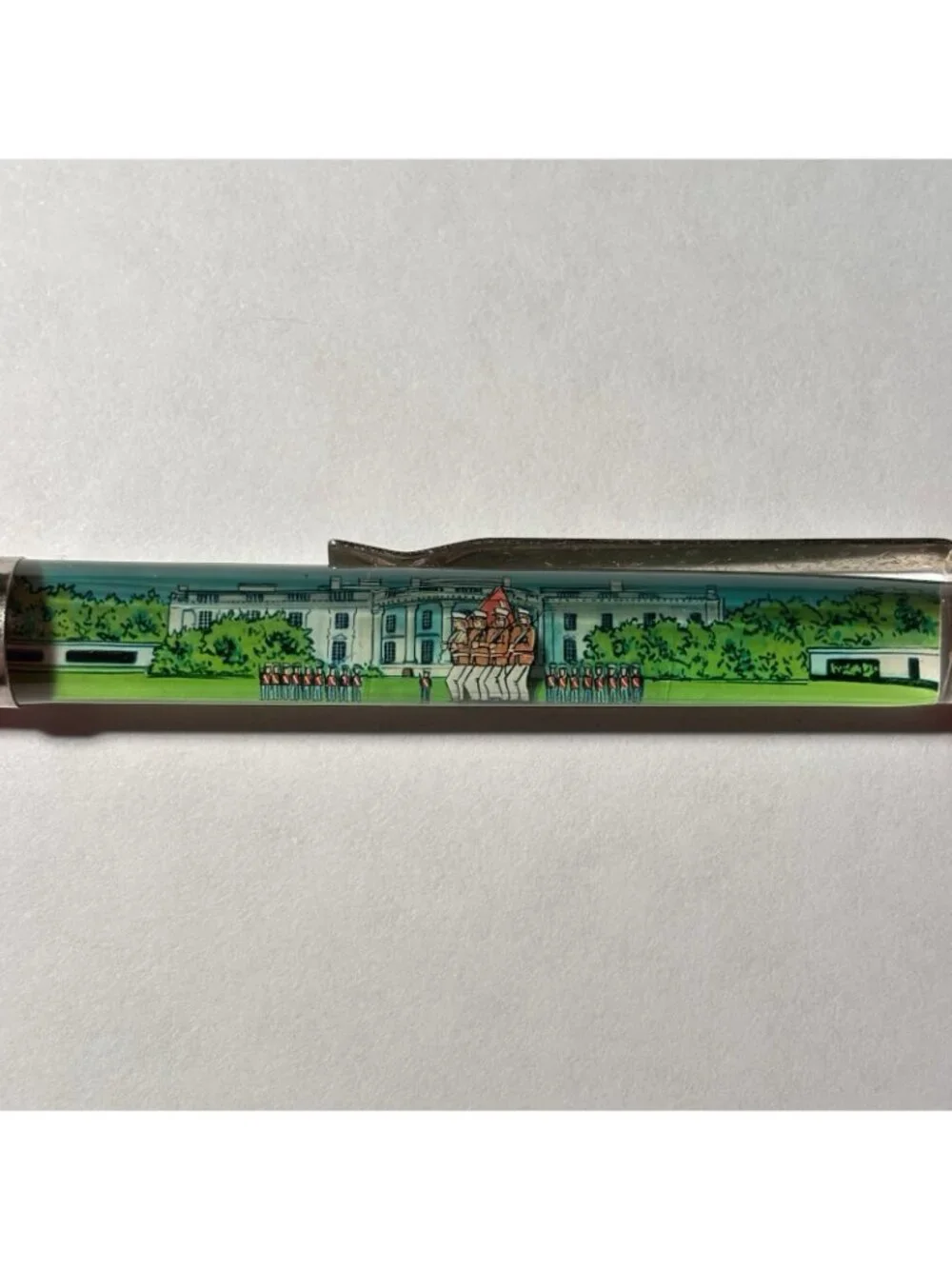 The White House Floaty Pen Washington DC Presidential Guards Soldiers Move Vtg